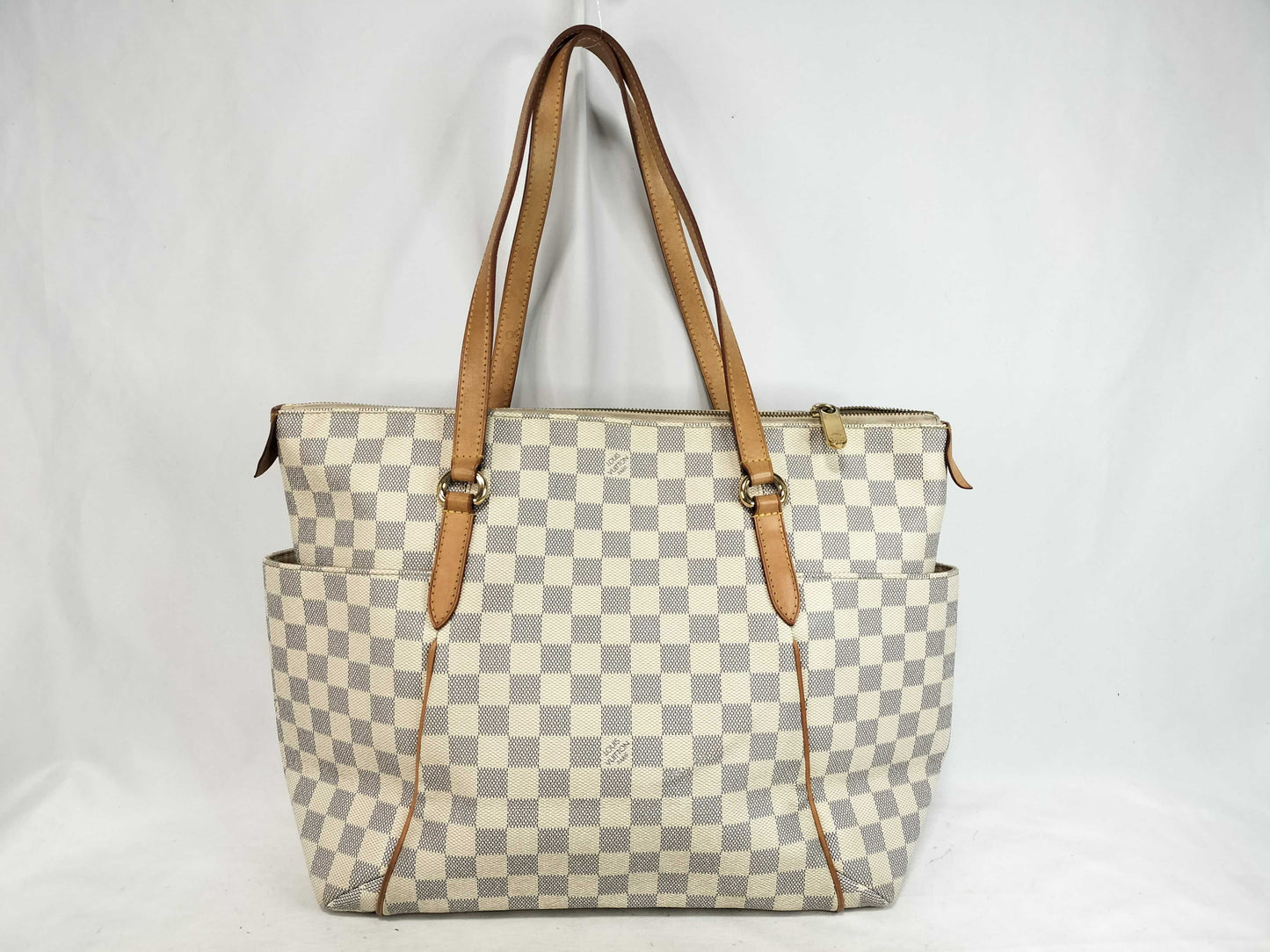 LOUIS VUITTON Damier Azur Gucci Azur Totally Tote Bag
