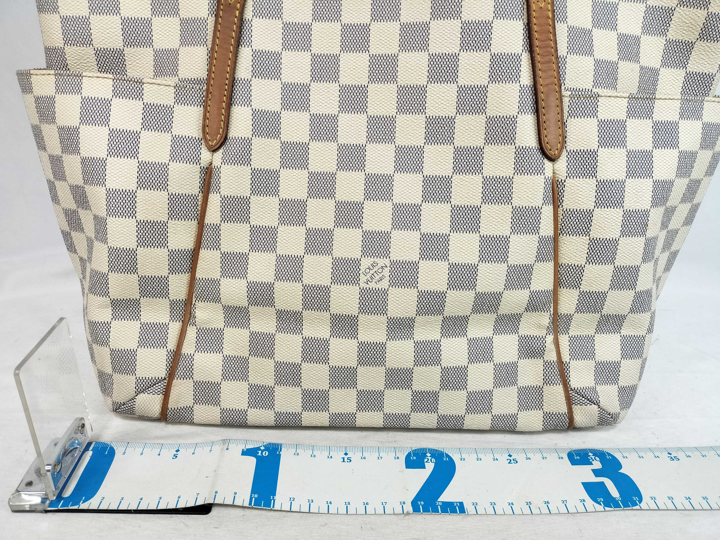 LOUIS VUITTON Damier Azur Louis Vuitton Totally Azur Tote Bag