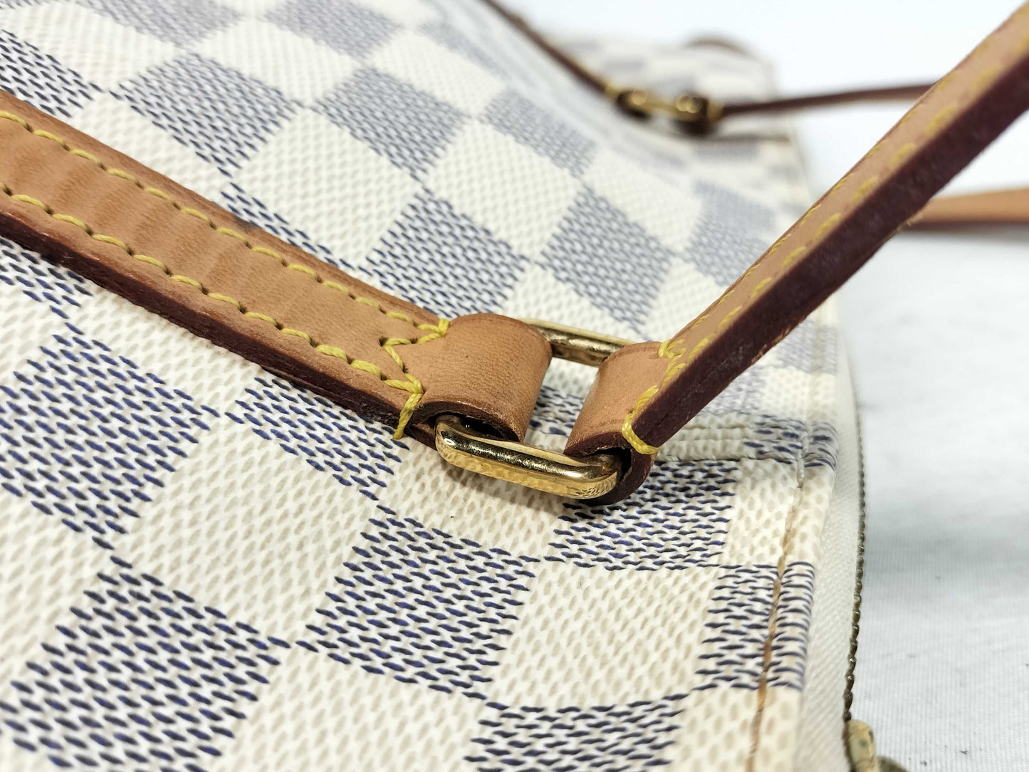 LOUIS VUITTON Damier Azur Louis Vuitton Totally Azur Tote Bag