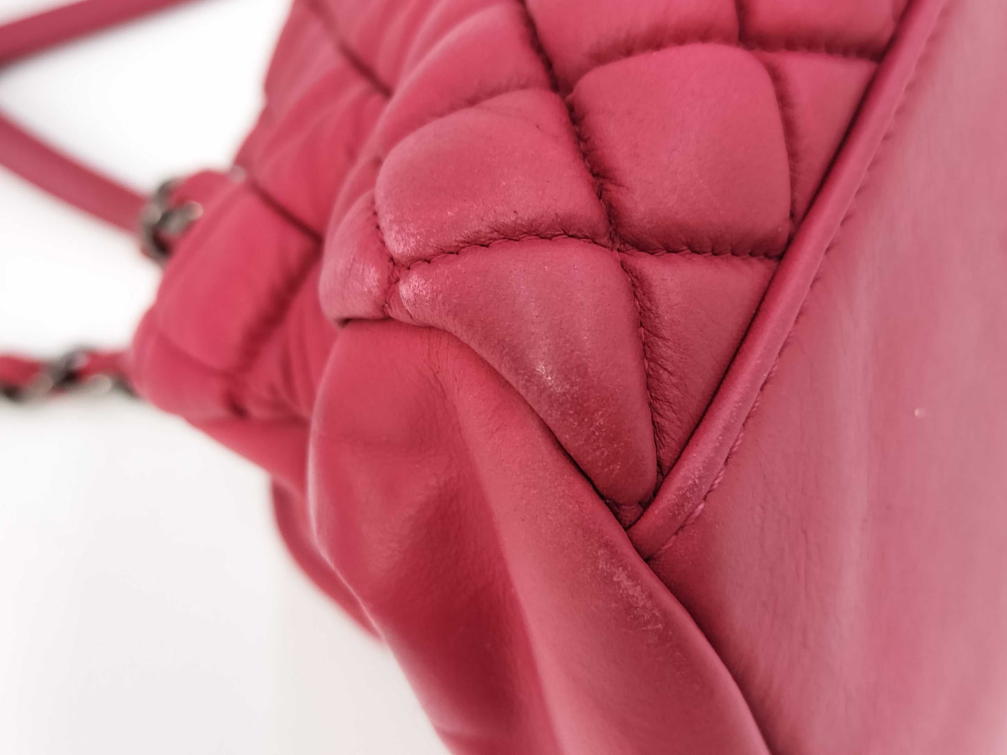 CHANEL Matelasse Red Tote Bag