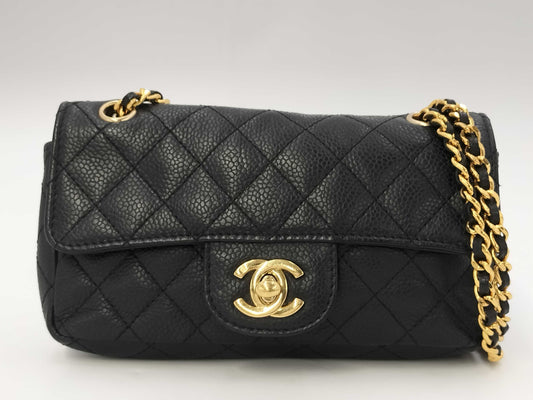 CHANEL Caviar Matelasse Shoulder Bag
