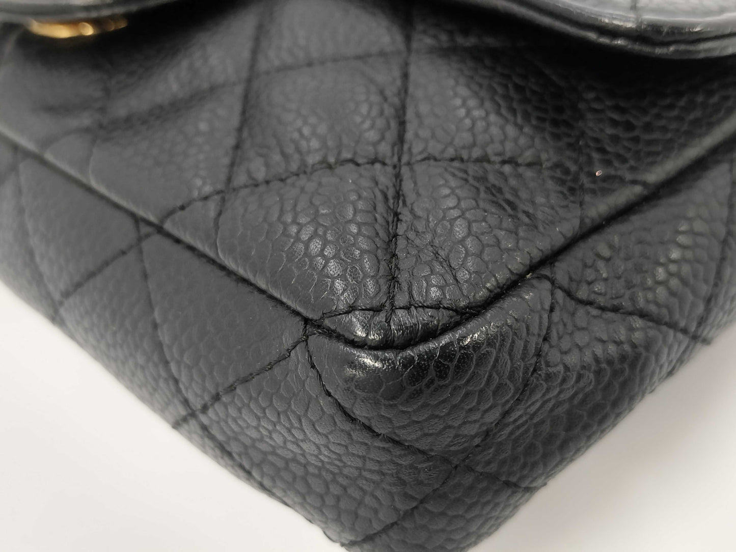 CHANEL Caviar Matelasse Shoulder Bag