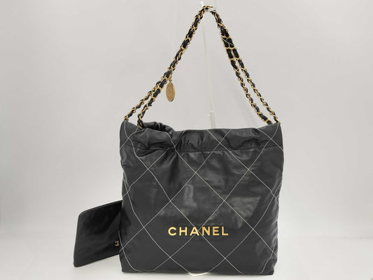 CHANEL Chanel 22 Black Shoulder Bag