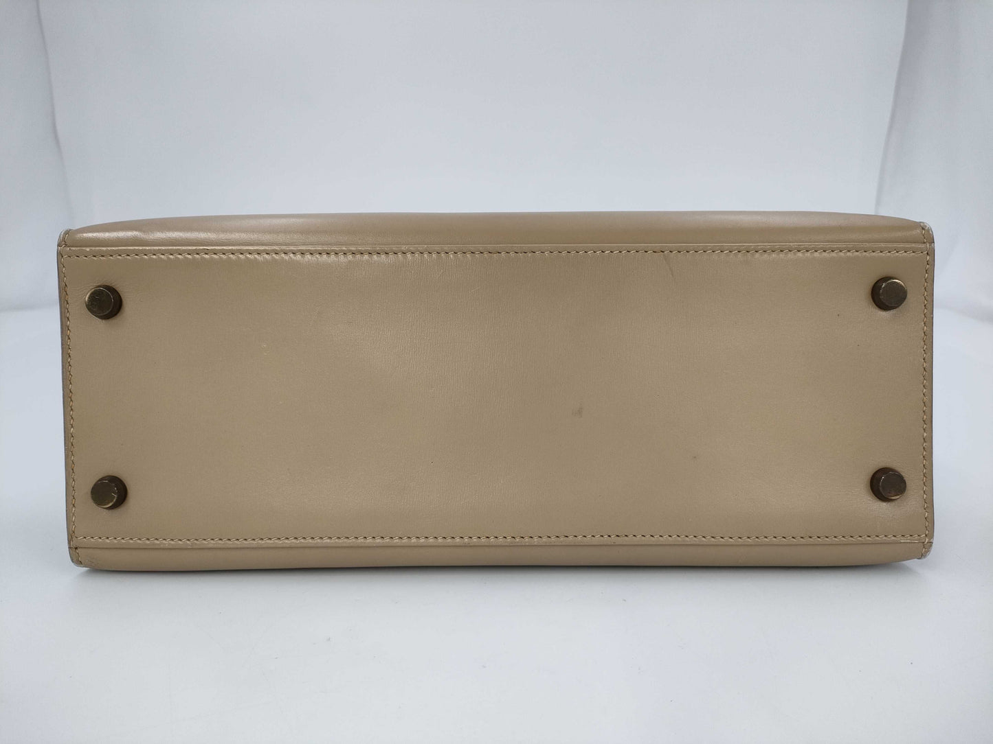 HERMES Kelly 28 Beige Handbag