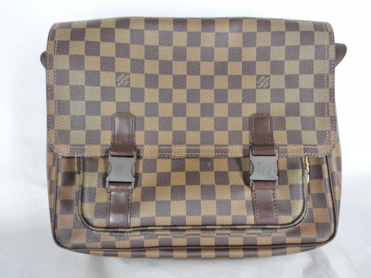 LOUIS VUITTON Damier Reporter Merville Ebene Shoulder Bag VI0076