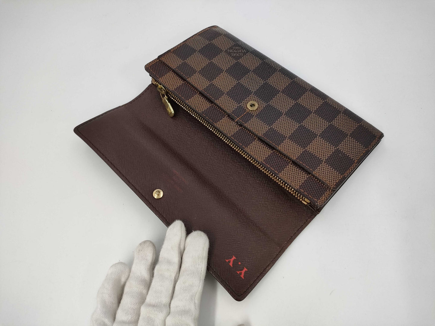 LOUIS VUITTON LOUIS VUITTON Damier N61724 Damier? Pochette Porte Monnaie Credit Wallet
