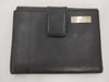 FENDI Leather Double Hook Bifold Wallet Black Wallet