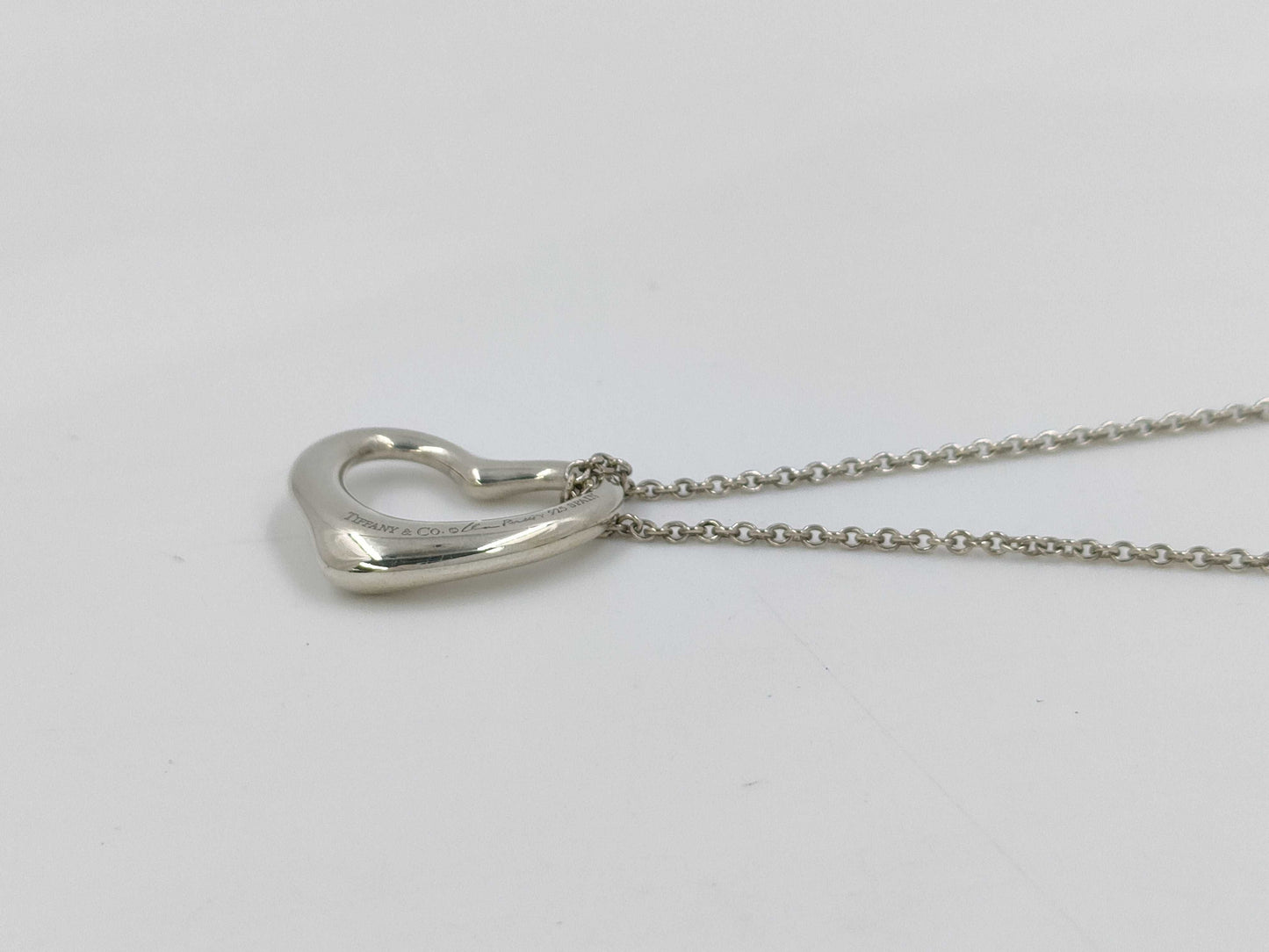 Tiffany & Co. Tiffany & Co. Open Heart Necklace SV925 Silver Necklace