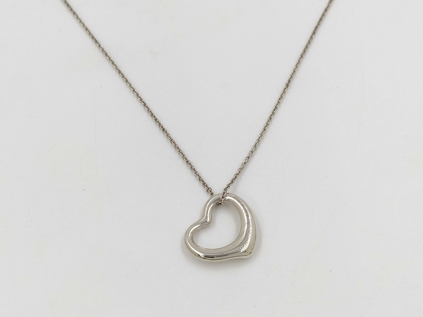 Tiffany & Co. Tiffany & Co. Open Heart Necklace SV925 Silver Necklace