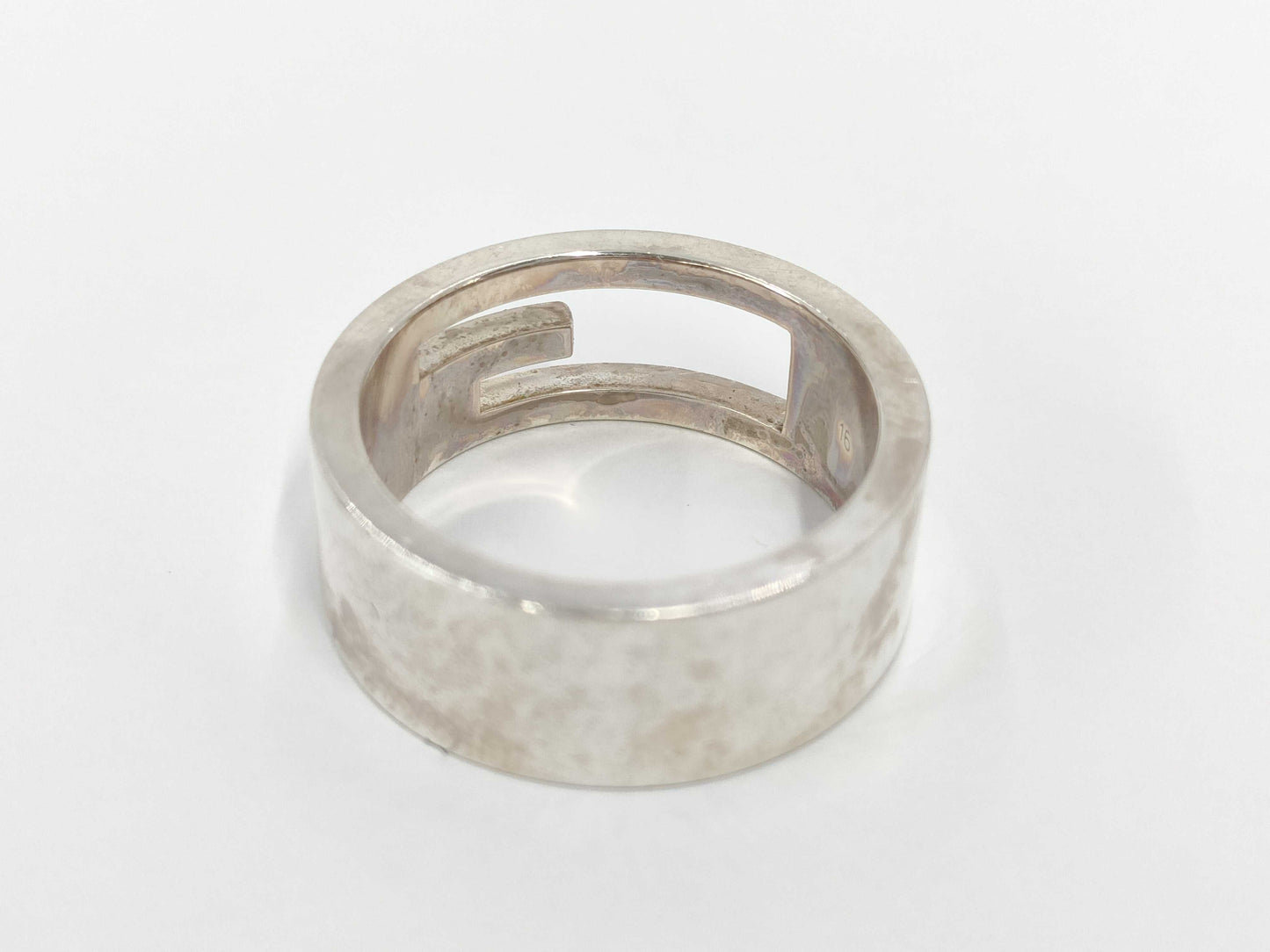GUCCI Ag925 Open G Ring, Size: 8, 6.9g, Box and Dust Bag Included