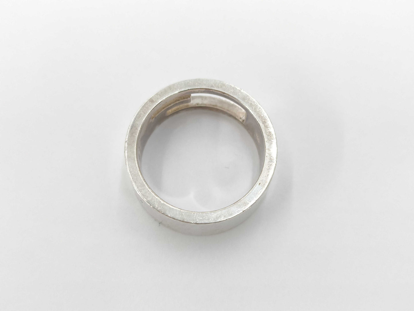 GUCCI Ag925 Open G Ring, Size: 8, 6.9g, Box and Dust Bag Included