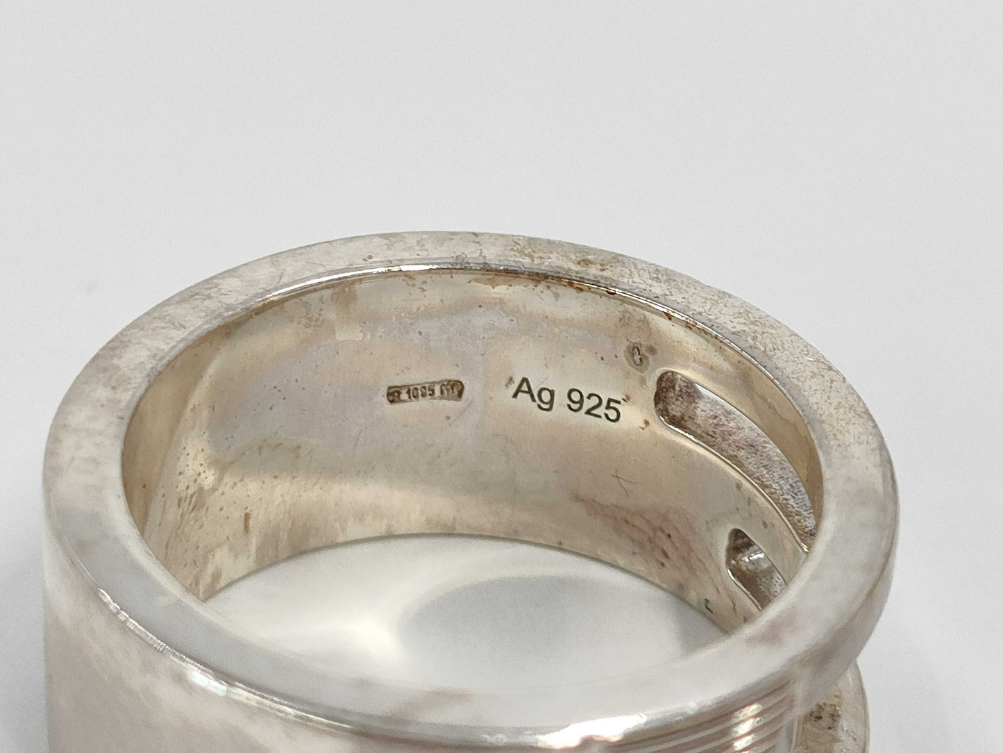 GUCCI Ag925 Open G Ring, Size: 16, 8.2g, Box and Dust Bag Included