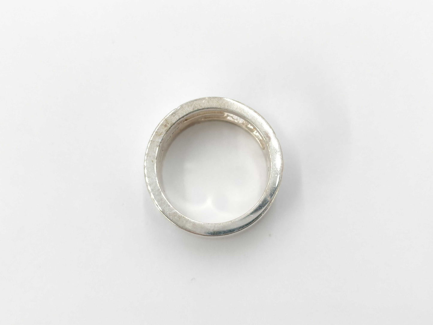 GUCCI Ag925 Open G Ring, Size: 16, 8.2g, Box and Dust Bag Included