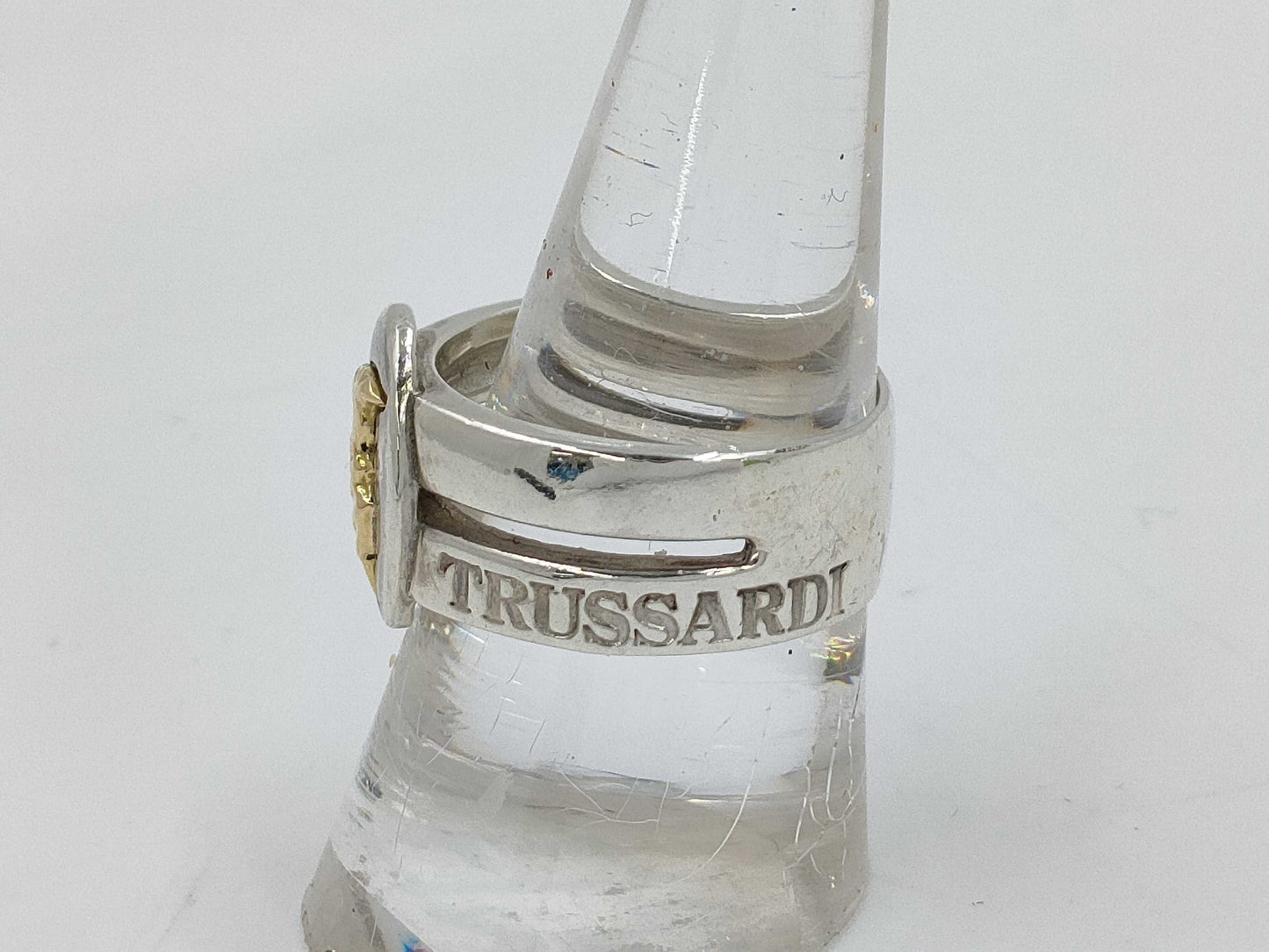 TRUSSARDI SV925 x 18K Ring 8.0g