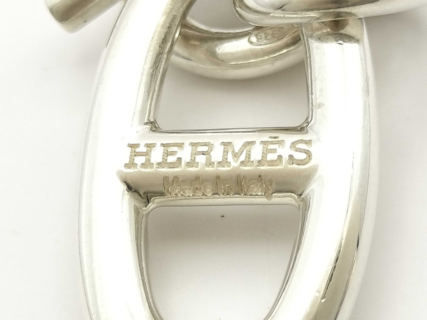 HERMES Ag925 Chaine d'Ancre Necklace Silver Necklace