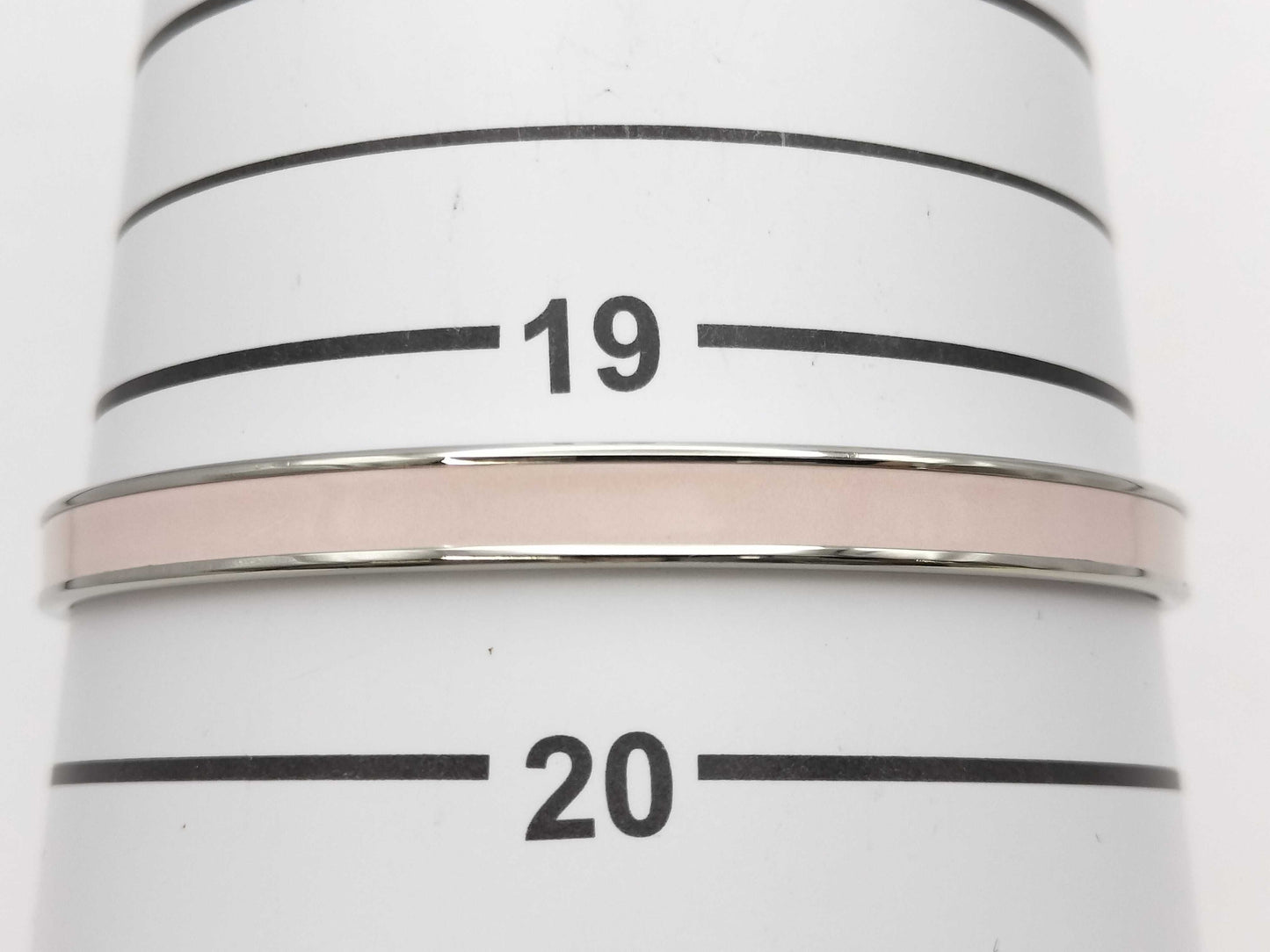 HERMES Uni Enamel Silver Hardware Bracelet/Bangle