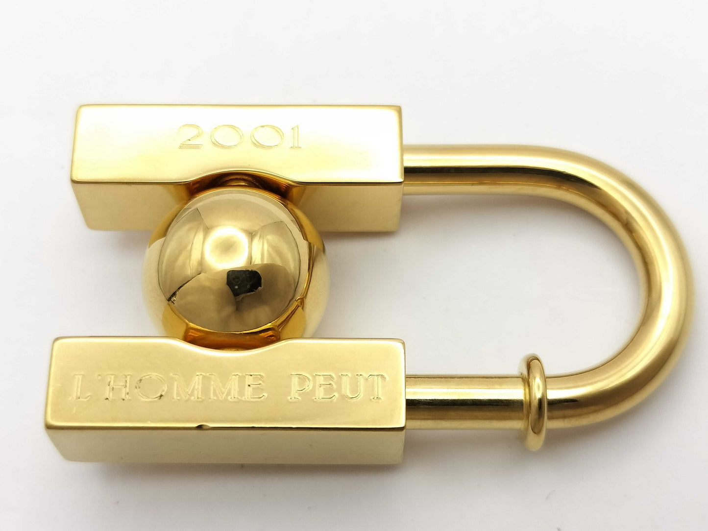 HERMES 2001 Cadena Charm "In Search of the Unknown Beauty of Earth" Gold Other Accessories