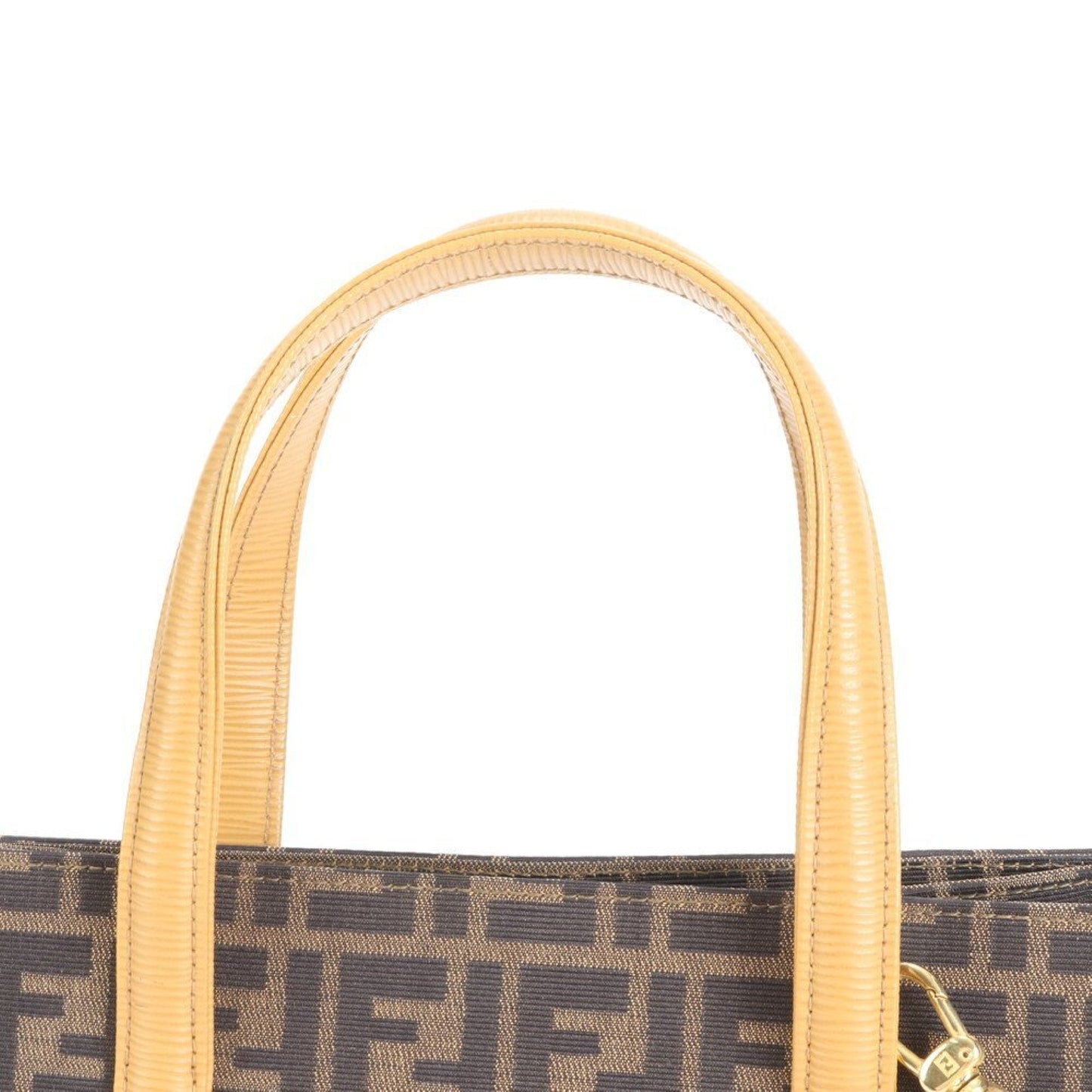FENDI ZUCCA SHOULDER BAG CANVAS LEATHER 2-WAY SHOULDER BAG Brown Women's RRE CT43-9