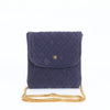 CHANEL CHANEL Mini Matelasse Gold Chain Leather 2-Way Shoulder Bag, Navy Blue, Women's VEE CT12-6 Quilted Shoulder Bag