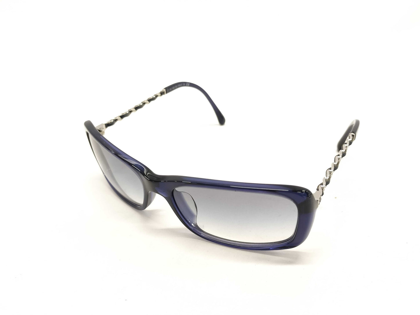 CHANEL Coco Mark CHANEL Chain Motif Plastic x GP x Leather Sunglasses 5209-Q-A c503/9S 56□16 Sunglasses/Eyeglasses Sunglasses/Eyeglasses