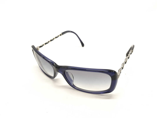 CHANEL Coco Mark CHANEL Chain Motif Plastic x GP x Leather Sunglasses 5209-Q-A c503/9S 56□16 Sunglasses/Eyeglasses Sunglasses/Eyeglasses