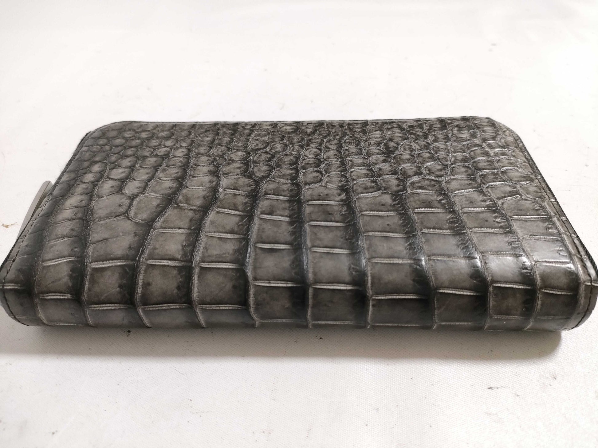 IKEDA KOHGEI Ikeda Kogei Long Wallet Da Crocodile Porosus Leather Round Zip Zip Wallet