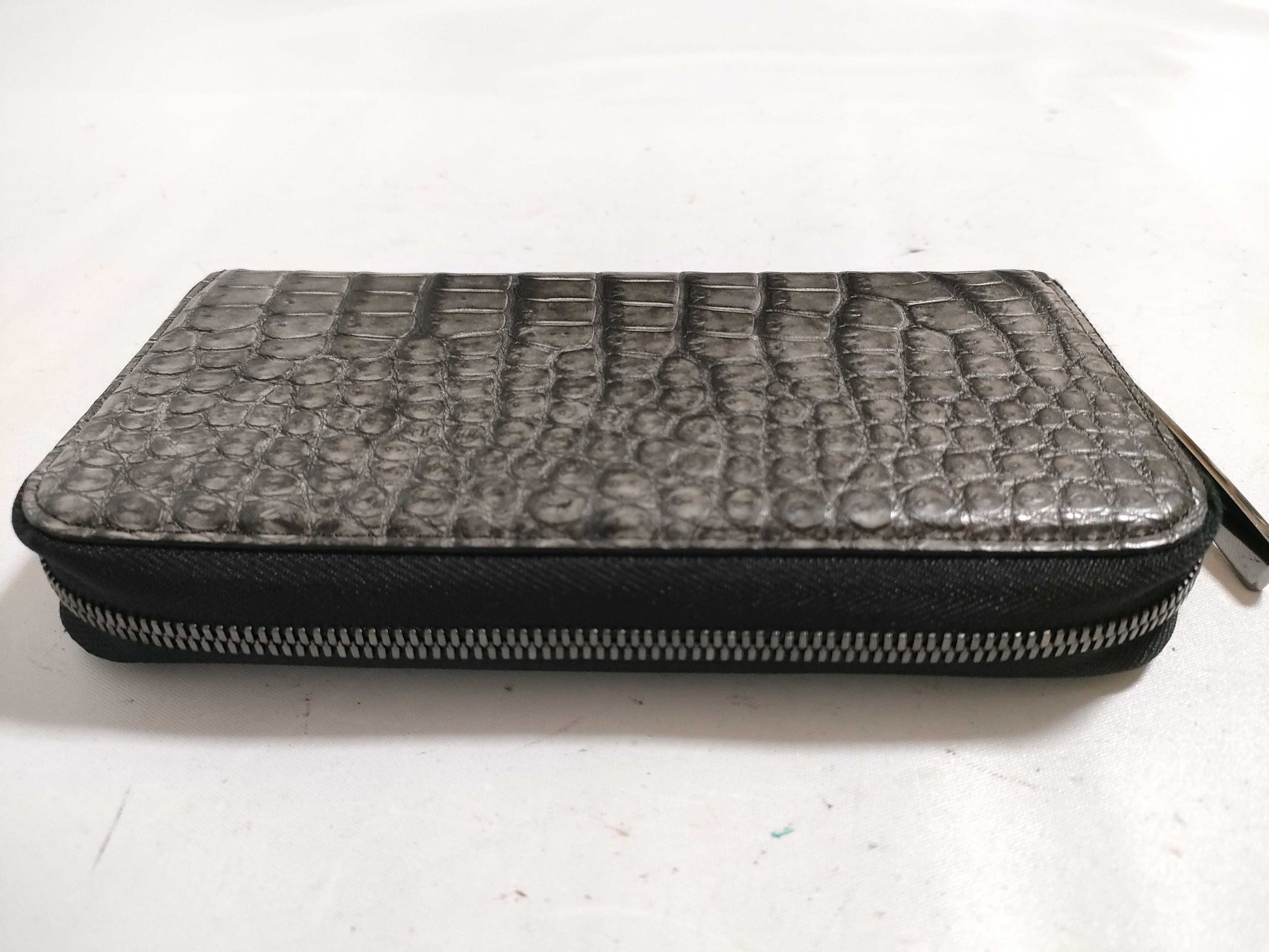 IKEDA KOHGEI Ikeda Kogei Long Wallet Da Crocodile Porosus Leather Round Zip Zip Wallet