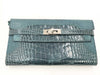 HERMES Kelly Wallet Crocodile Gillies Wallet