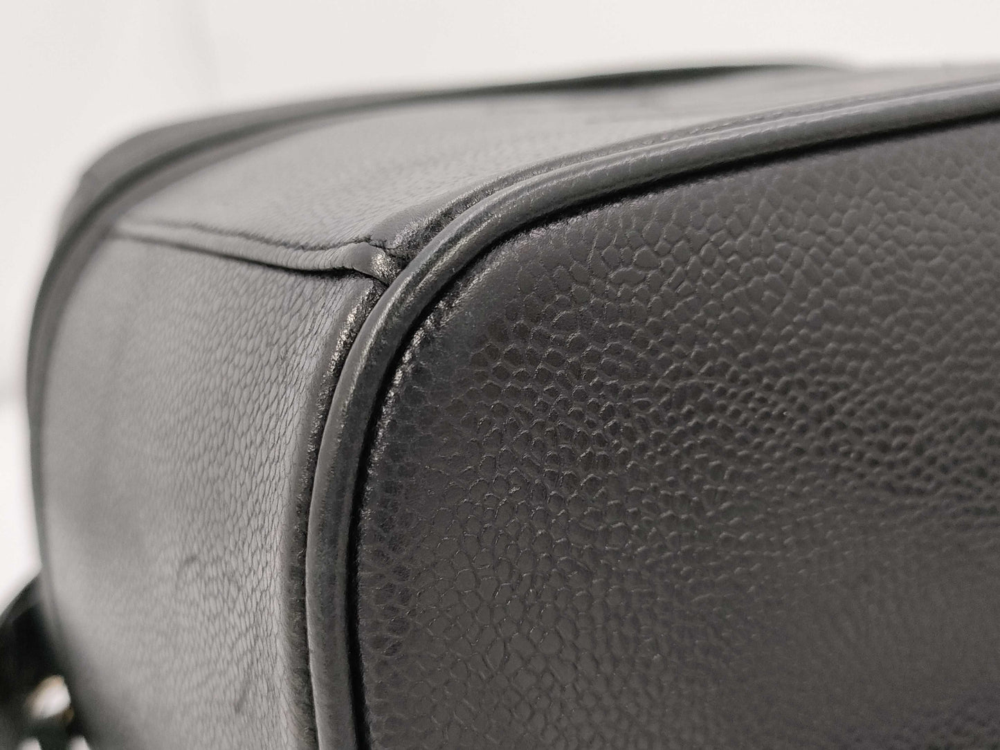 CHANEL Caviar Skin Black Vanity Bag