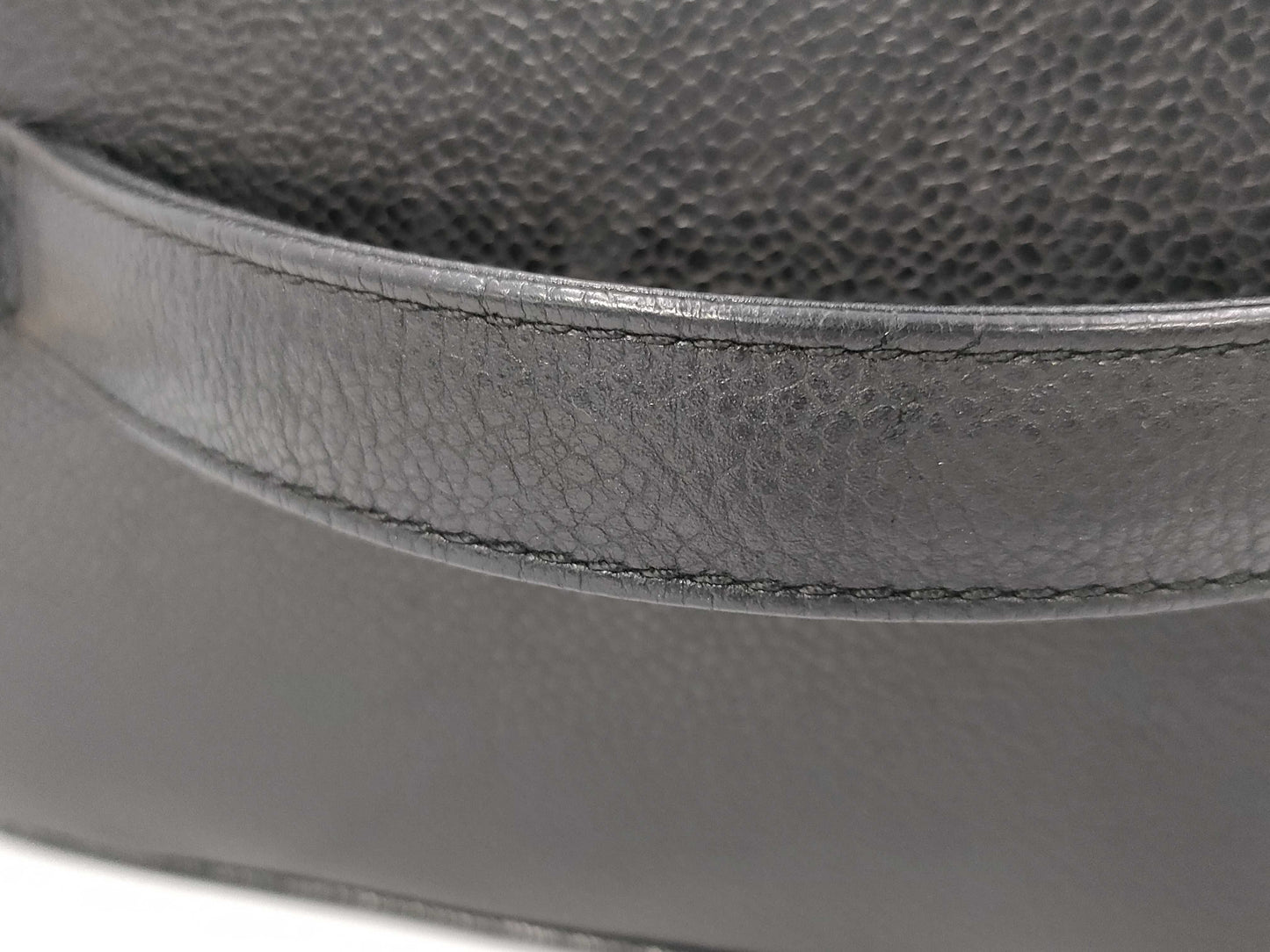 CHANEL Caviar Skin Black Vanity Bag