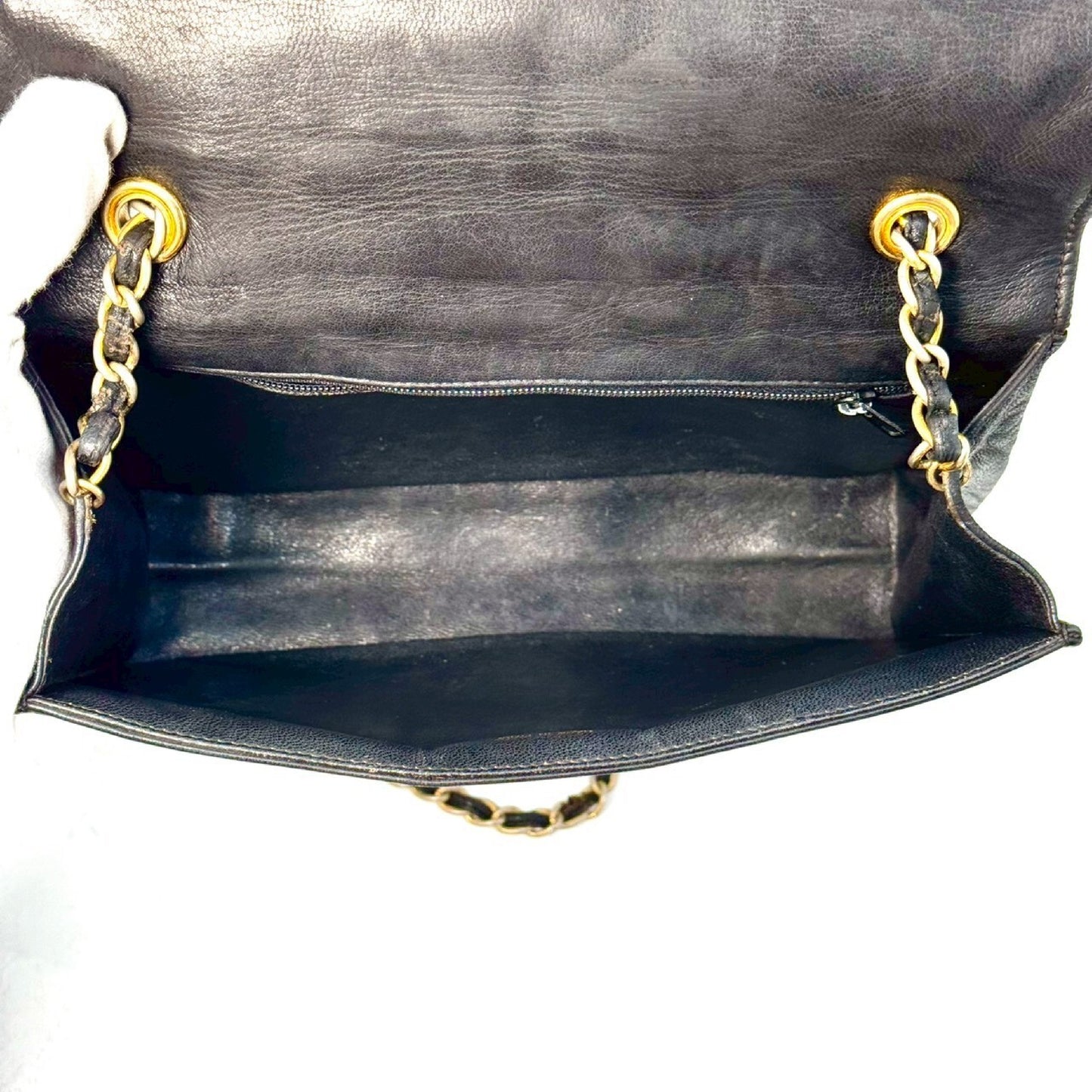 CHANEL Matelasse Coco Mark Lambskin Single Flap Chain Shoulder Bag Black 1108503 Shoulder Bag