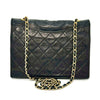 CHANEL Matelasse Coco Mark Lambskin Single Flap Chain Shoulder Bag Black 1108503 Shoulder Bag