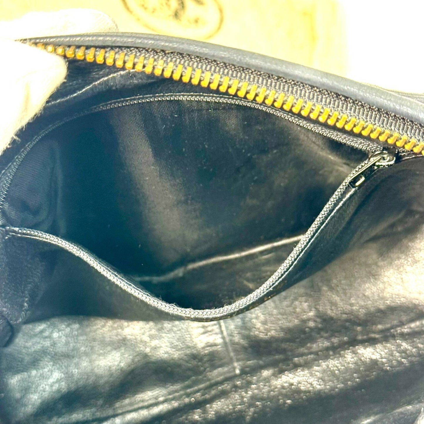 CHANEL Matelasse Lambskin Fringed Jeweled Chain Shoulder Bag, Black, 2084814, No Serial Number Seal, Comes with Guarantee Card