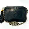 CHANEL Matelasse Lambskin Fringed Chain Shoulder Bag, Black, 0661173 Shoulder Bag