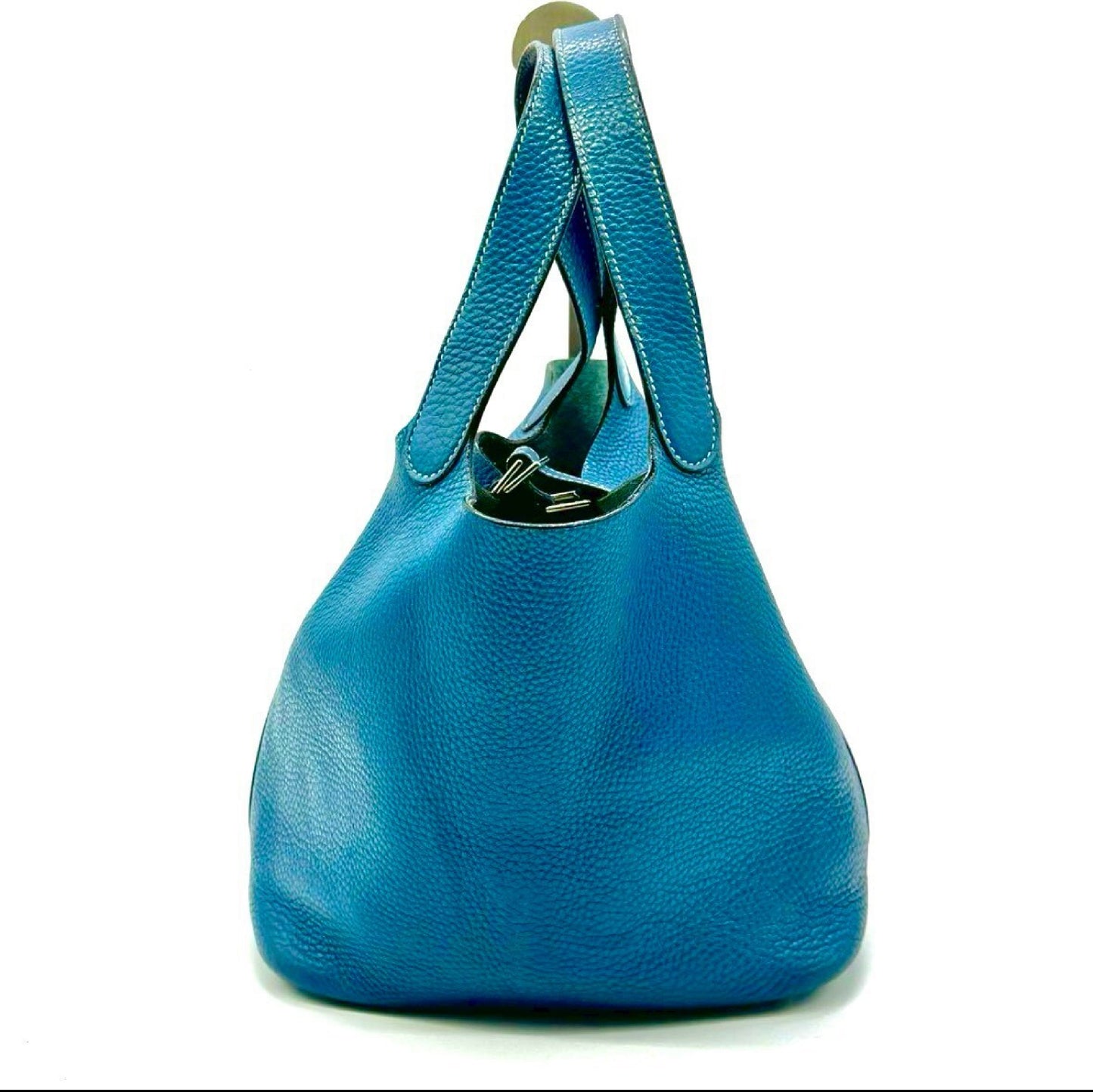 HERMES Picotin Blue Jean MM □G Handbag