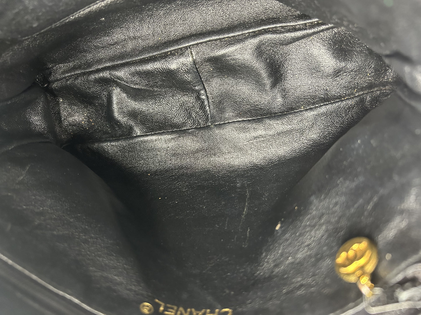 CHANEL Fringe Coco Mark Chain Bag