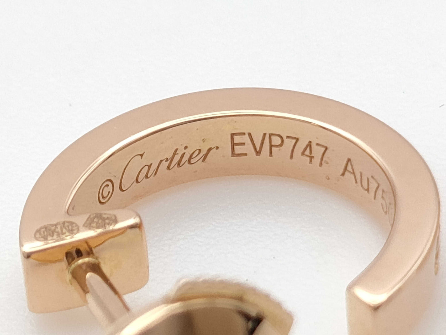 Cartier Mini Love PG AU750 3.4g Earrings