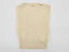 HERMES Knitted Vest Cashmere White Top