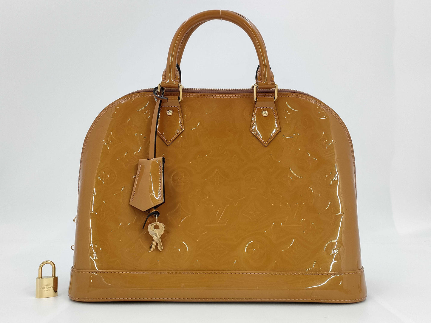 LOUIS VUITTON LOUIS VUITTON Vernis Louis Vuitton Alma Vernis Yellow Handbag Bag