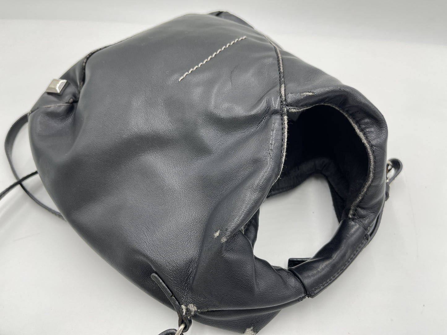 Margiela MM6 Leather Black Shoulder Bag