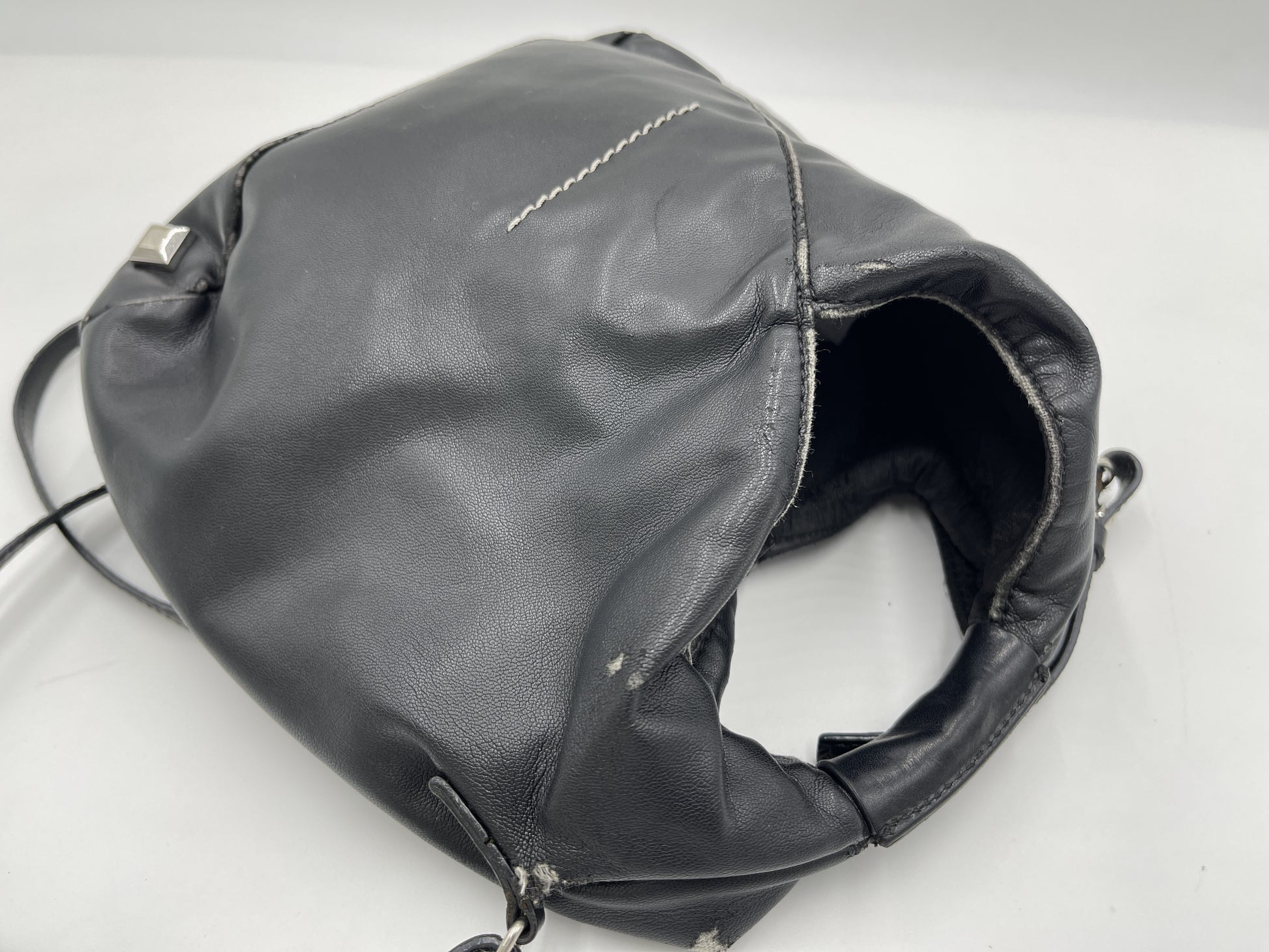Margiela MM6 Leather Black Shoulder Bag