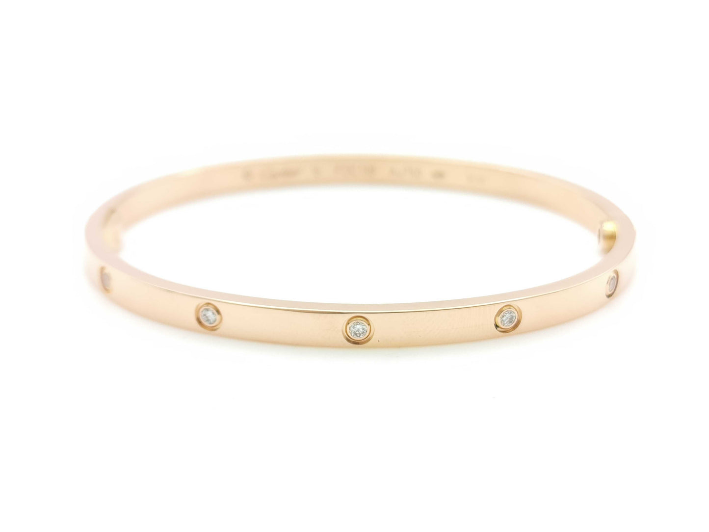 Cartier Love Bracelet SM #16 Full Diamond PG Au750 17.1g Bracelet/Bangle