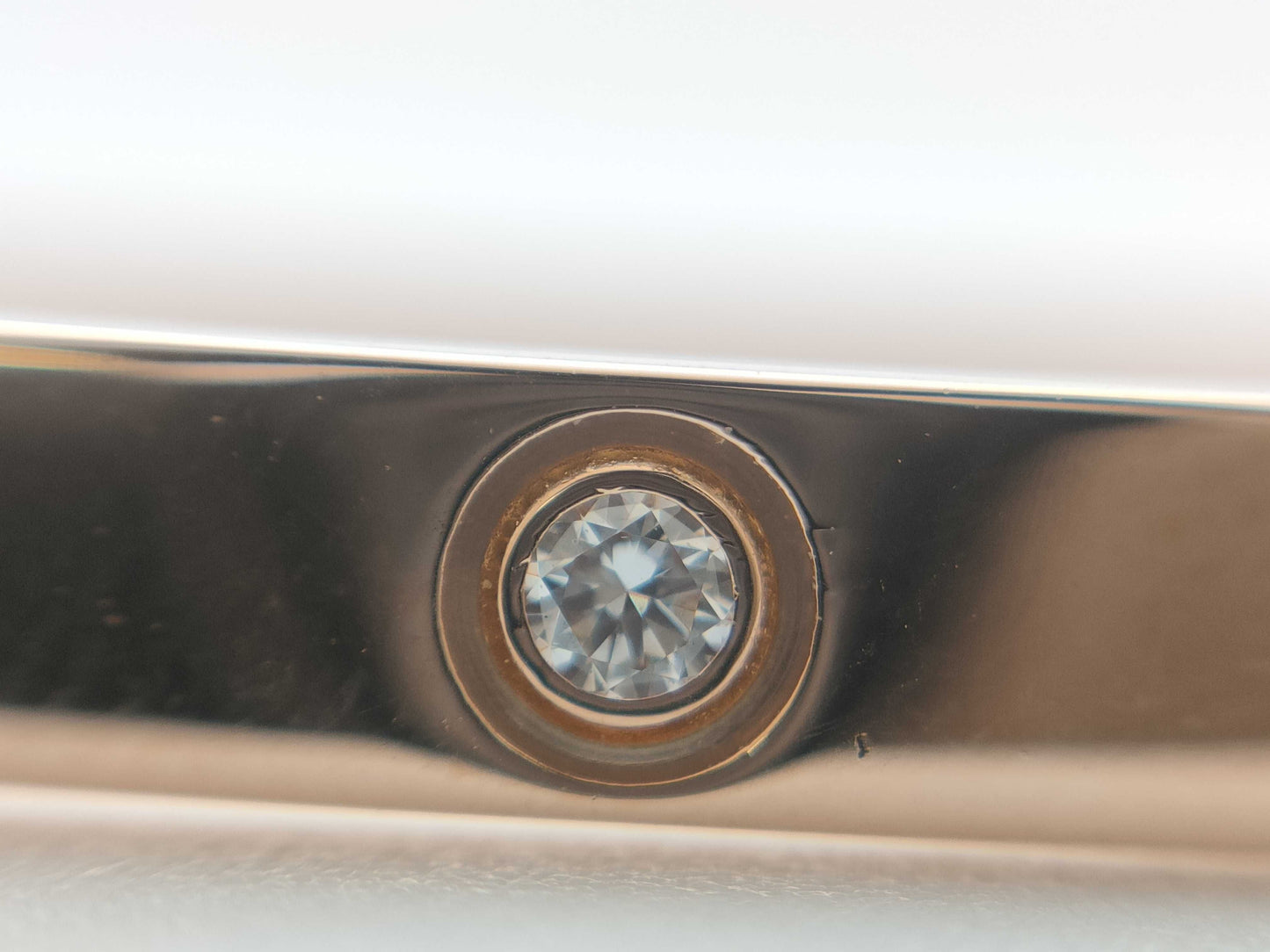 Cartier Love Bracelet SM #16 Full Diamond PG Au750 17.1g Bracelet/Bangle