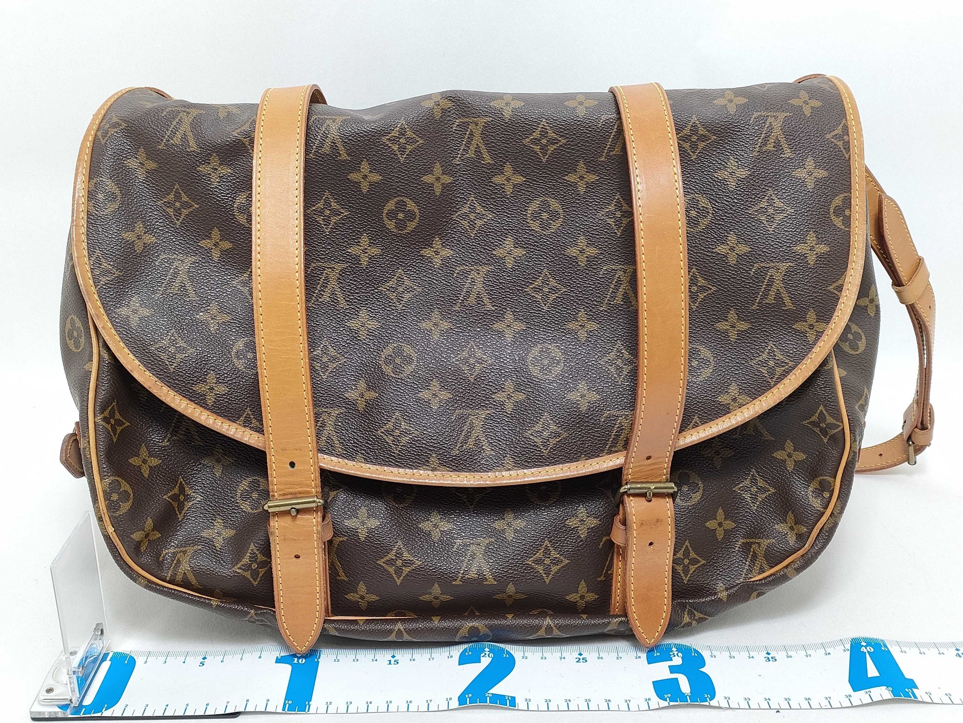 LOUIS VUITTON Monogram Vuitton Monogram Saumur 43 M42252 AR8911 Brown Shoulder Bag
