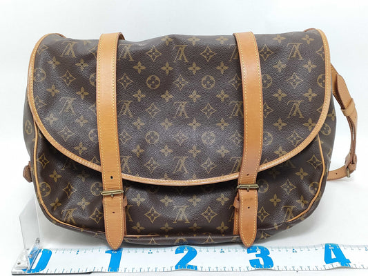 LOUIS VUITTON Monogram Vuitton Monogram Saumur 43 M42252 AR8911 Brown Shoulder Bag