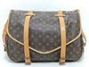 LOUIS VUITTON Monogram Vuitton Monogram Saumur 43 M42252 AR8911 Brown Shoulder Bag