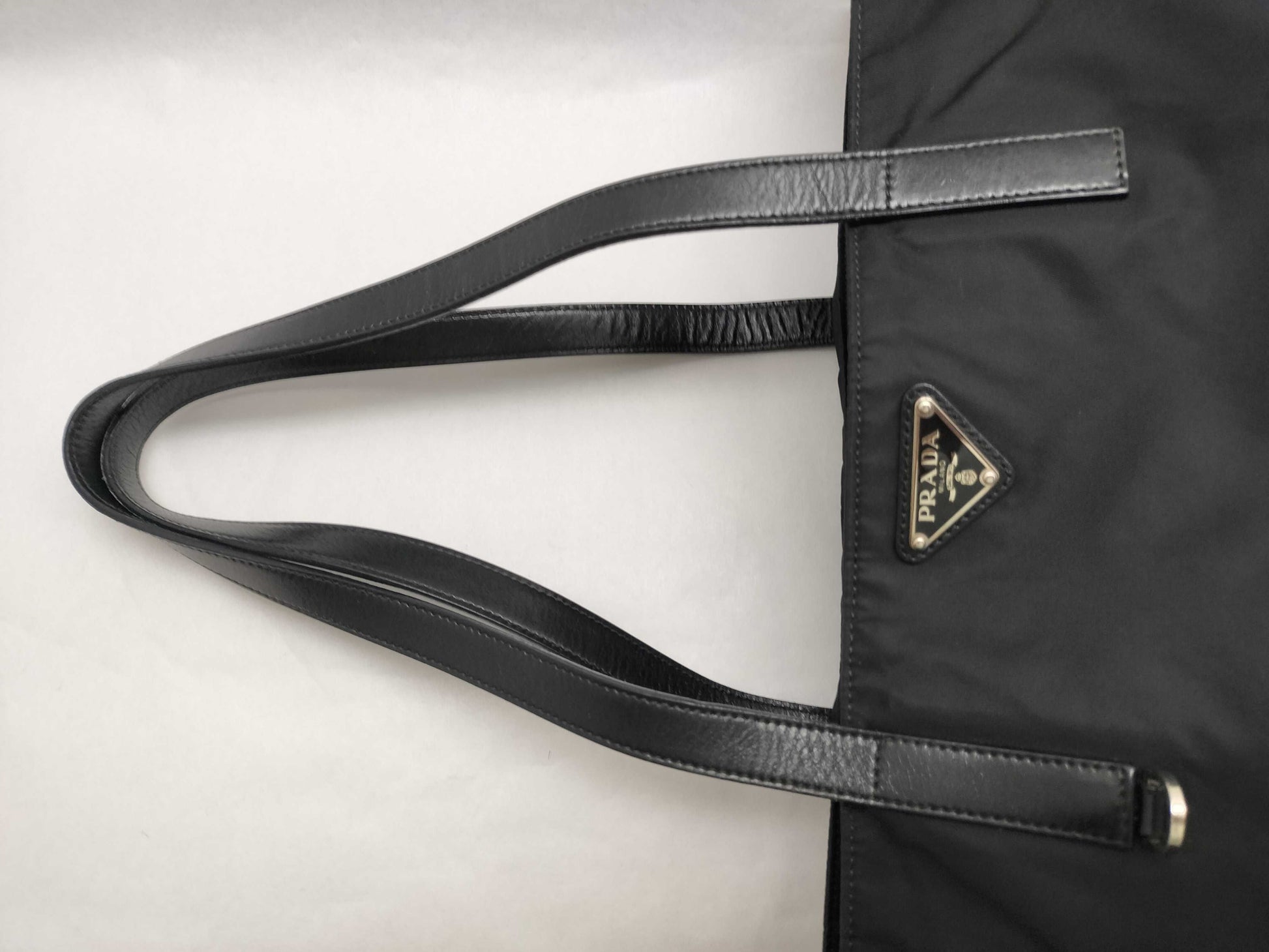 PRADA Nylon HK-Prada BR3283 Nylon Black Tote Bag Tote Bag