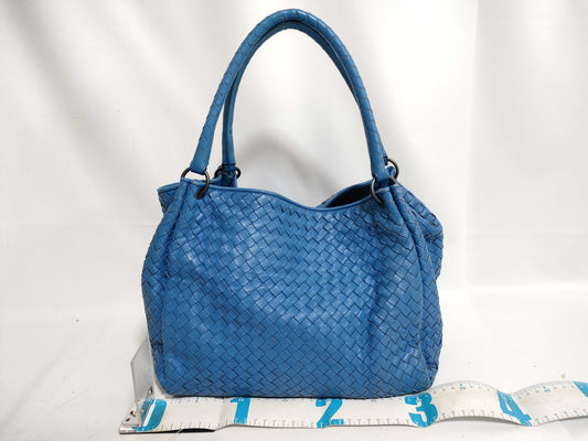 BOTTEGA VENETA Intrecciato Intrecciato Blue Shoulder Bag Shoulder Bag