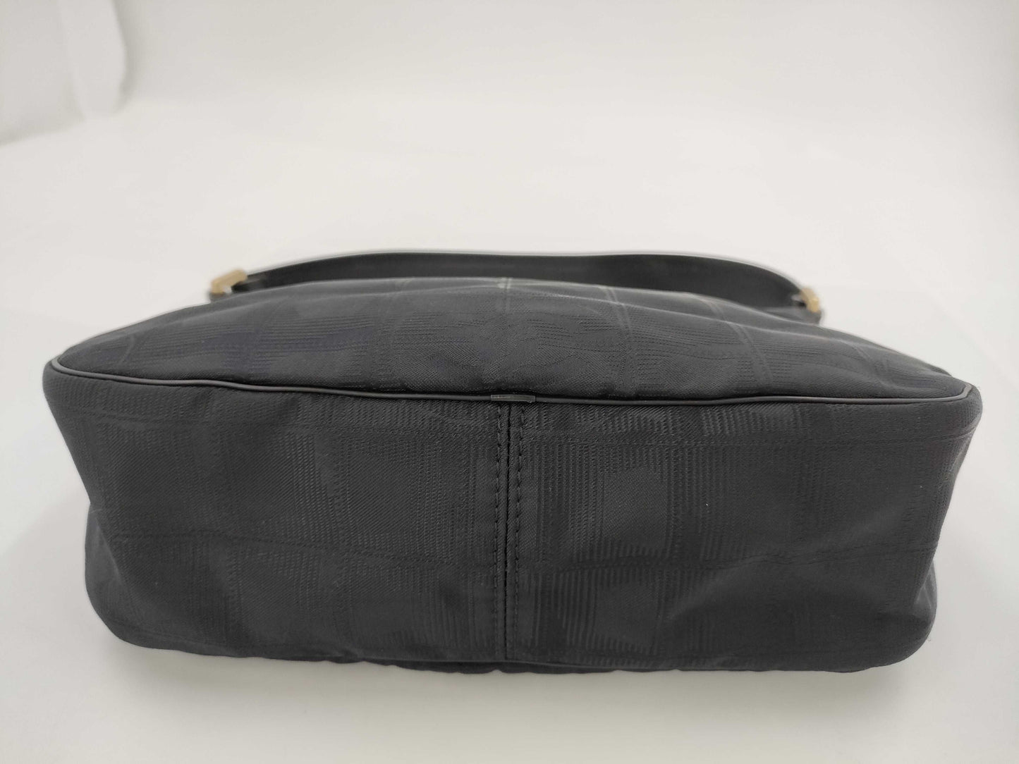 CHANEL New Travel Line Nylon and Leather Handbag, Black Shoulder Bag