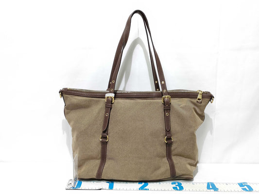 PRADA ID-Prada Bag Jacquard Canvas 36cm #197 GHW Handbag Tote Bag